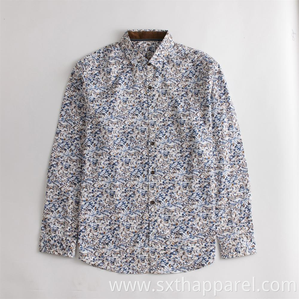 Anti-static Long-sleeve Print Shirts